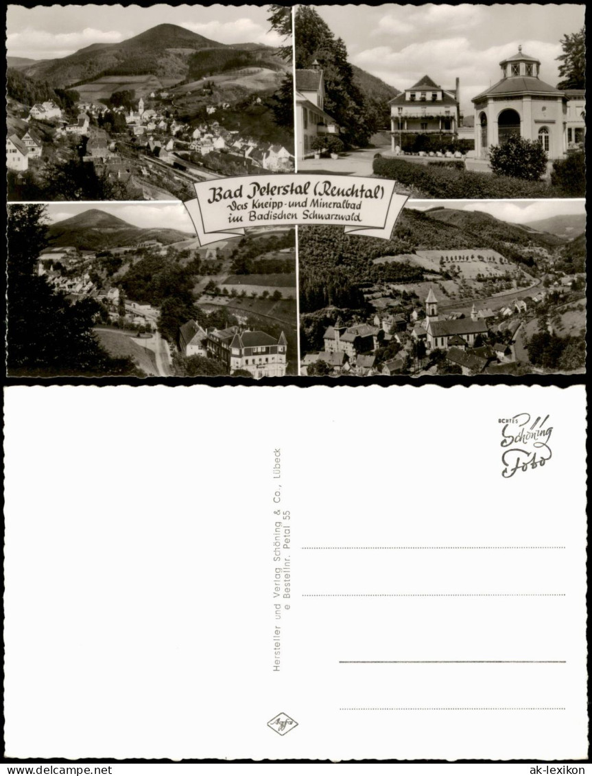 Ansichtskarte Bad Peterstal-Griesbach 4 Bild: Stadtansichten 1963 - Bad Peterstal-Griesbach