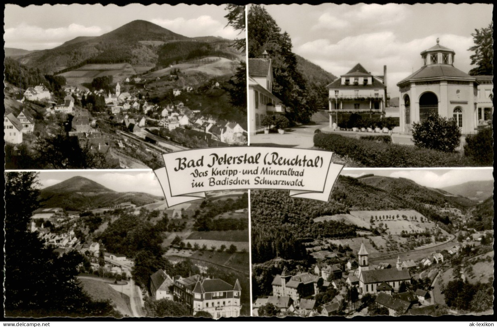 Ansichtskarte Bad Peterstal-Griesbach 4 Bild: Stadtansichten 1963 - Bad Peterstal-Griesbach