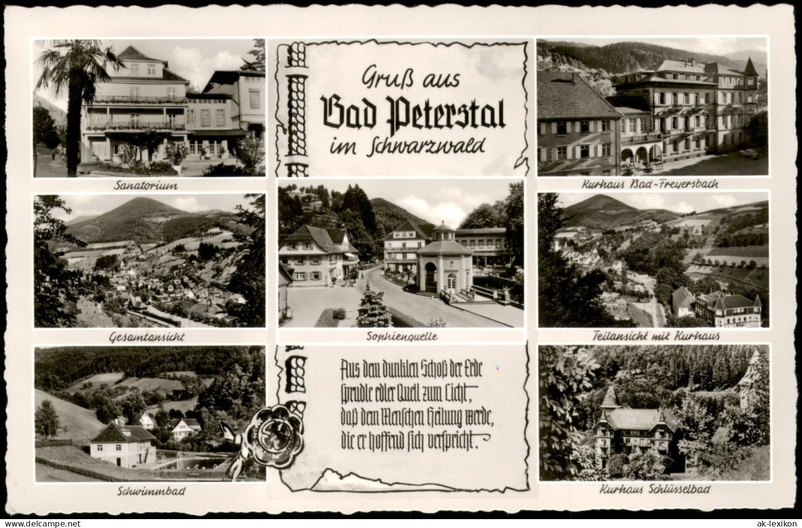 Ansichtskarte Bad Peterstal-Griesbach Merhbild AK: Stadtansichten# 1963 - Bad Peterstal-Griesbach