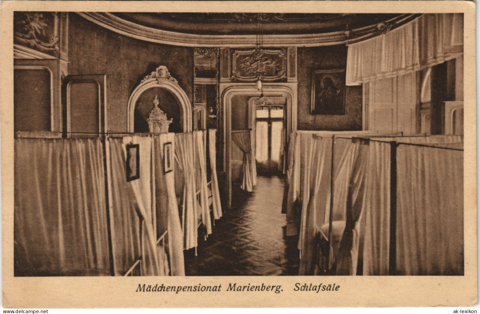 Ansichtskarte Marienberg Im Erzgebirge Mädchenpensionat - Schlafsäle 1922 - Marienberg