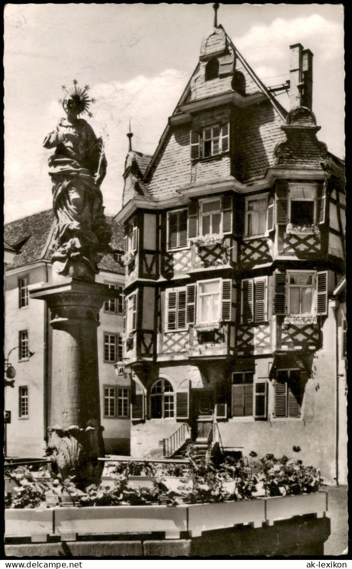 Heppenheim An Der Bergstraße Marktbrunnen Und Liebig-Apotheke 1960 - Heppenheim