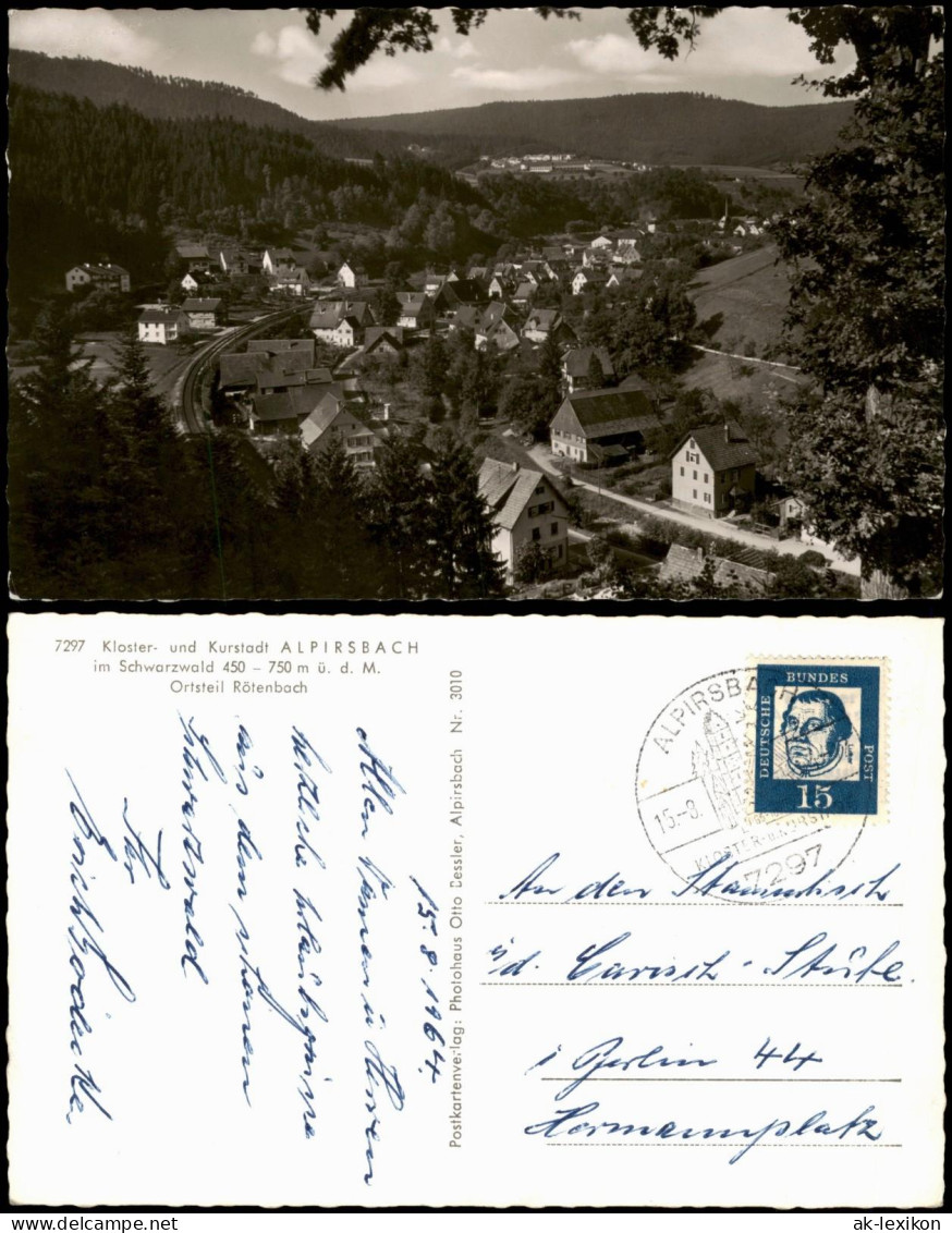 Rötenbach-Alpirsbach Panorama OT Rötenbach Im Schwarzwald 1964 - Alpirsbach