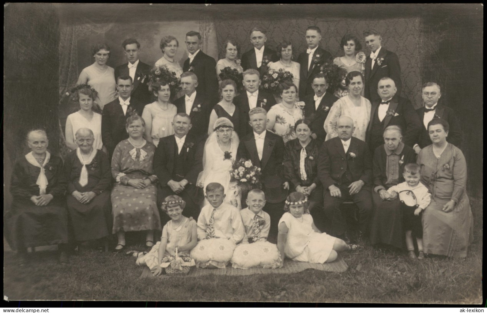 Foto  Hochzeit - Gruppenfoto 1924 Privatfoto - Noces