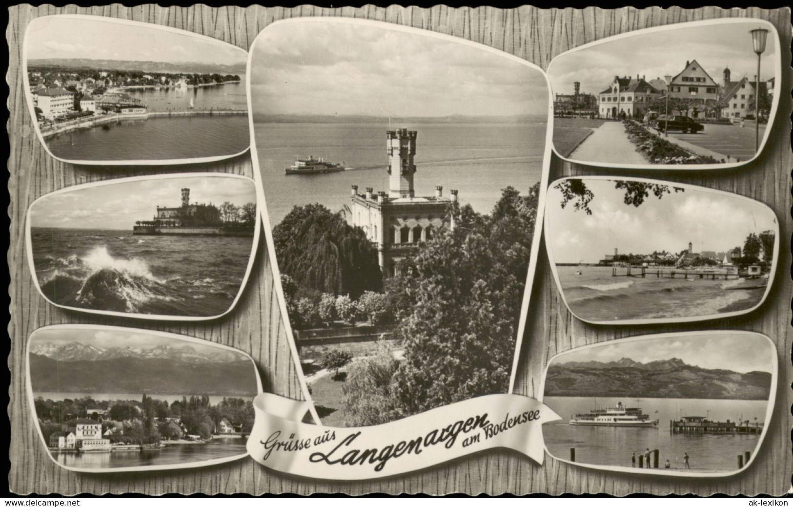 Ansichtskarte Langenargen Am Bodensee Hafen, Luftbild, Etc Mehrbild 1961 - Langenargen