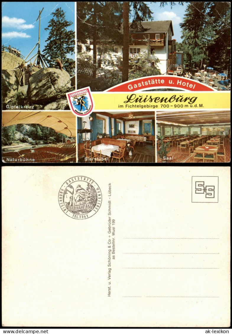 Luisenburg-Wunsiedel (Fichtelgebirge)  Mit Gaststätte Hotel, Naturbühne,  1970 - Wunsiedel