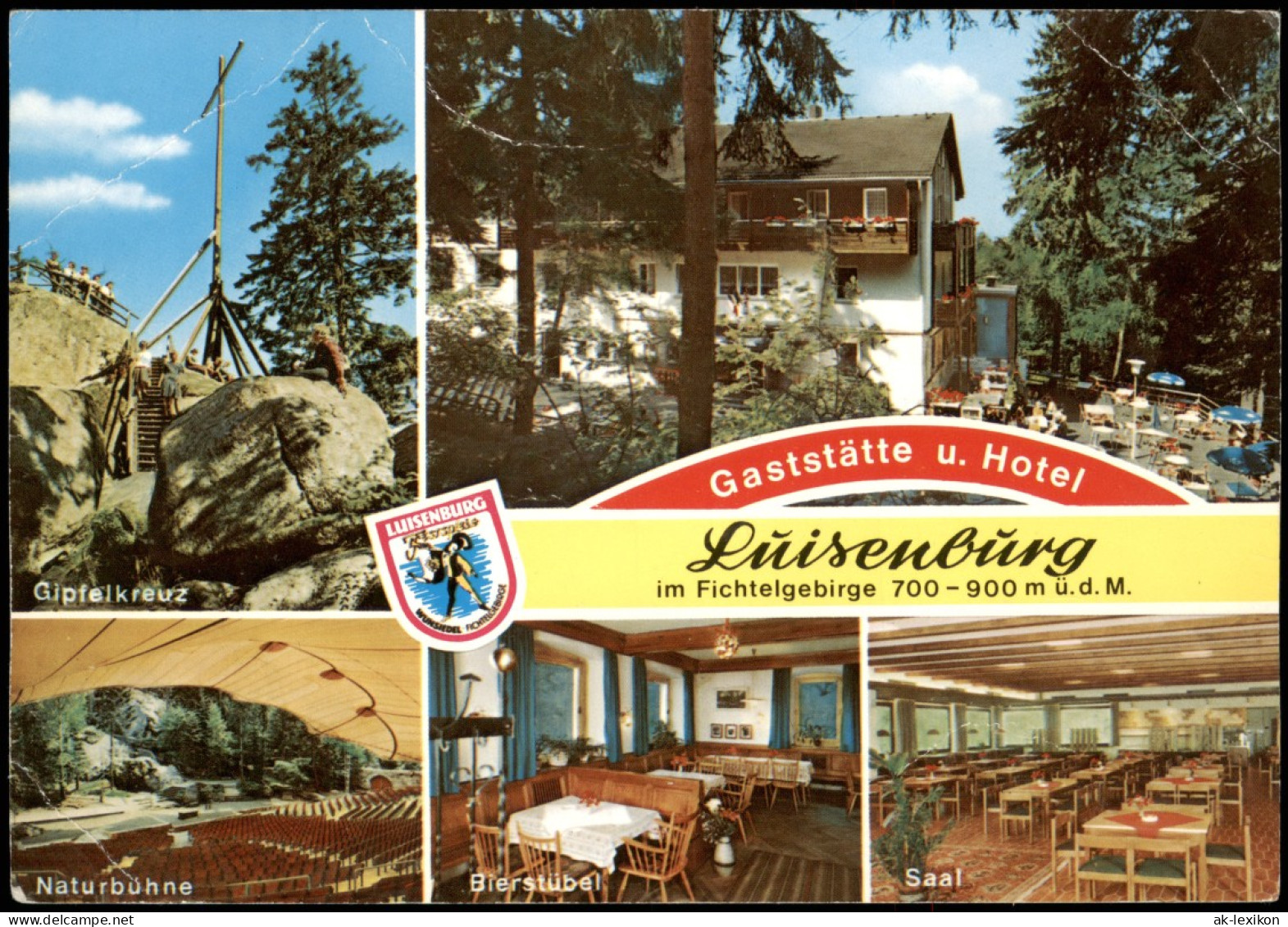 Luisenburg-Wunsiedel (Fichtelgebirge)  Mit Gaststätte Hotel, Naturbühne,  1970 - Wunsiedel