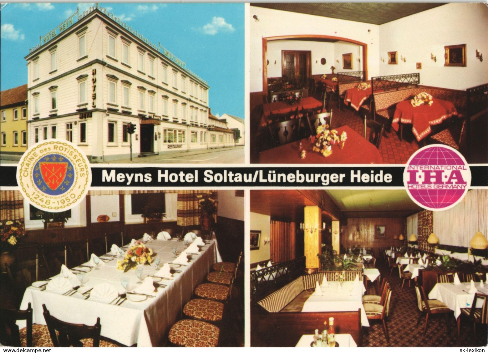 Ansichtskarte Soltau Meyns Hotel Soltau - 4 Bild 1967 - Soltau