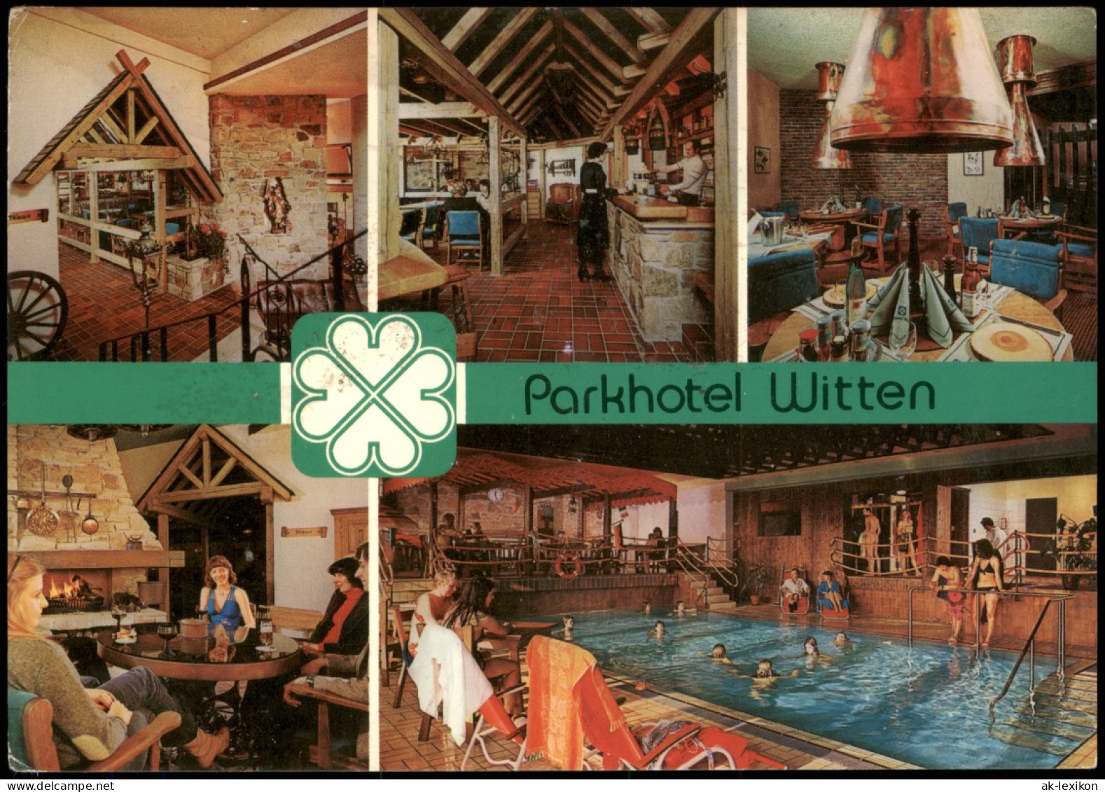 Ansichtskarte Witten (Ruhr) Parkhotel Innenansichten Mehrbildkarte 1980/1979 - Witten