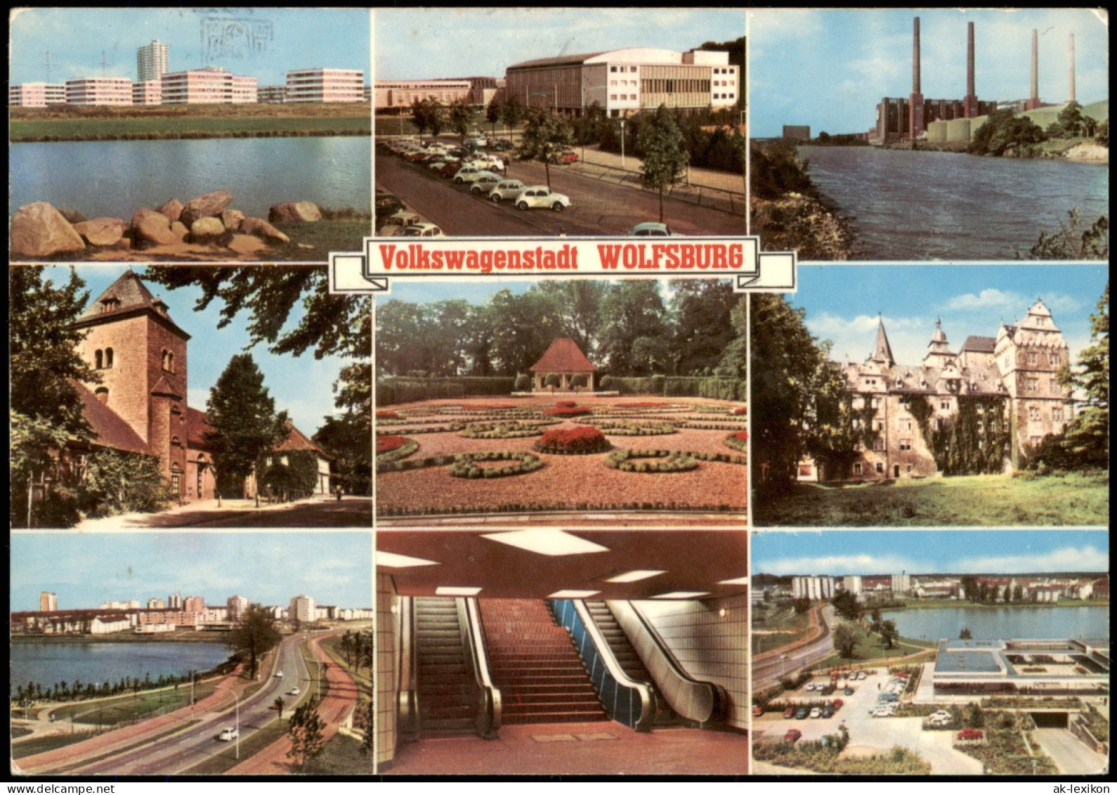 Wolfsburg Mehrbildkarte Der Volkswagen-Stadt Stadtteilansichten 1978 - Wolfsburg