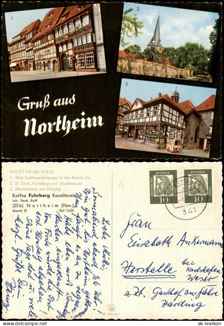 Northeim Ortsansichten Mehrbild-AK Mit Marktplatz, Fachwerkhäuser Uvm. 1965 - Northeim