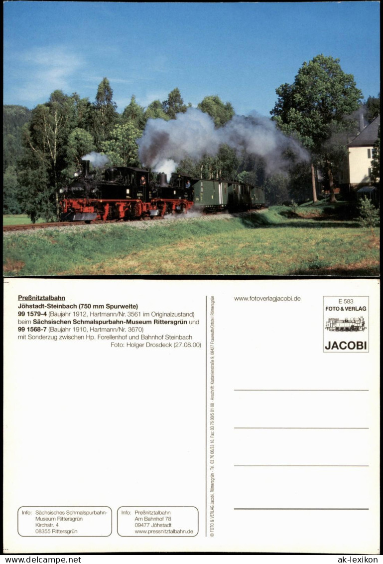 Rittersgrün-Breitenbrunn (Erzgebirge) Preßnitztalbahn   (750 Mm Spurweite) 2000 - Breitenbrunn