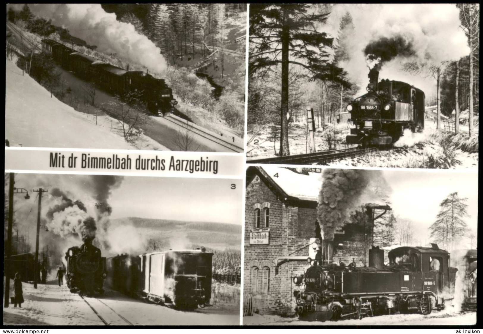 Schmiedeberg Erzgebirge Neudorf Umlandansichten Erzgebirge Schmalspurbahn 1985 - Schmiedeberg (Erzgeb.)