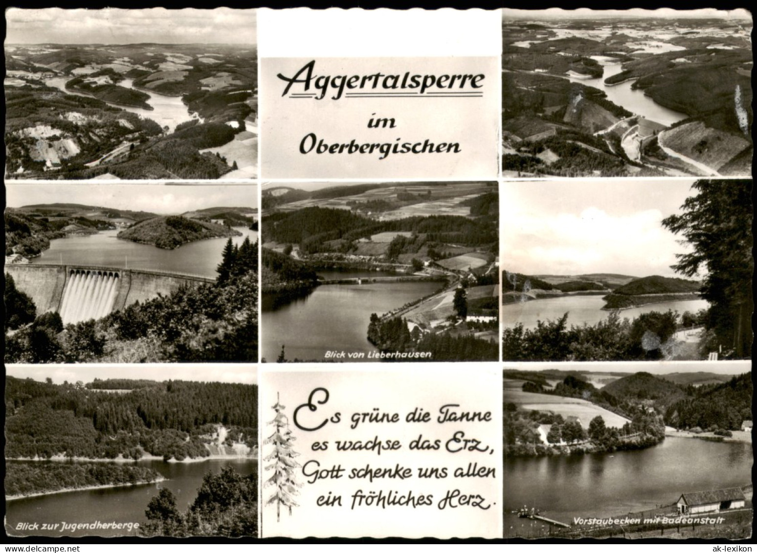 Ansichtskarte Gummersbach Mehrbildkarte Aggertalsperre Im Oberbergischen 1965 - Gummersbach