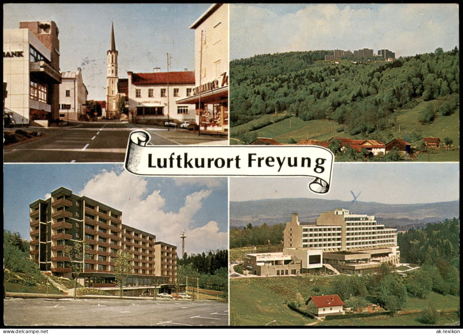 Ansichtskarte Freyung Mehrbildkarte Mit 4 Ortsansichten 1975 - Freyung