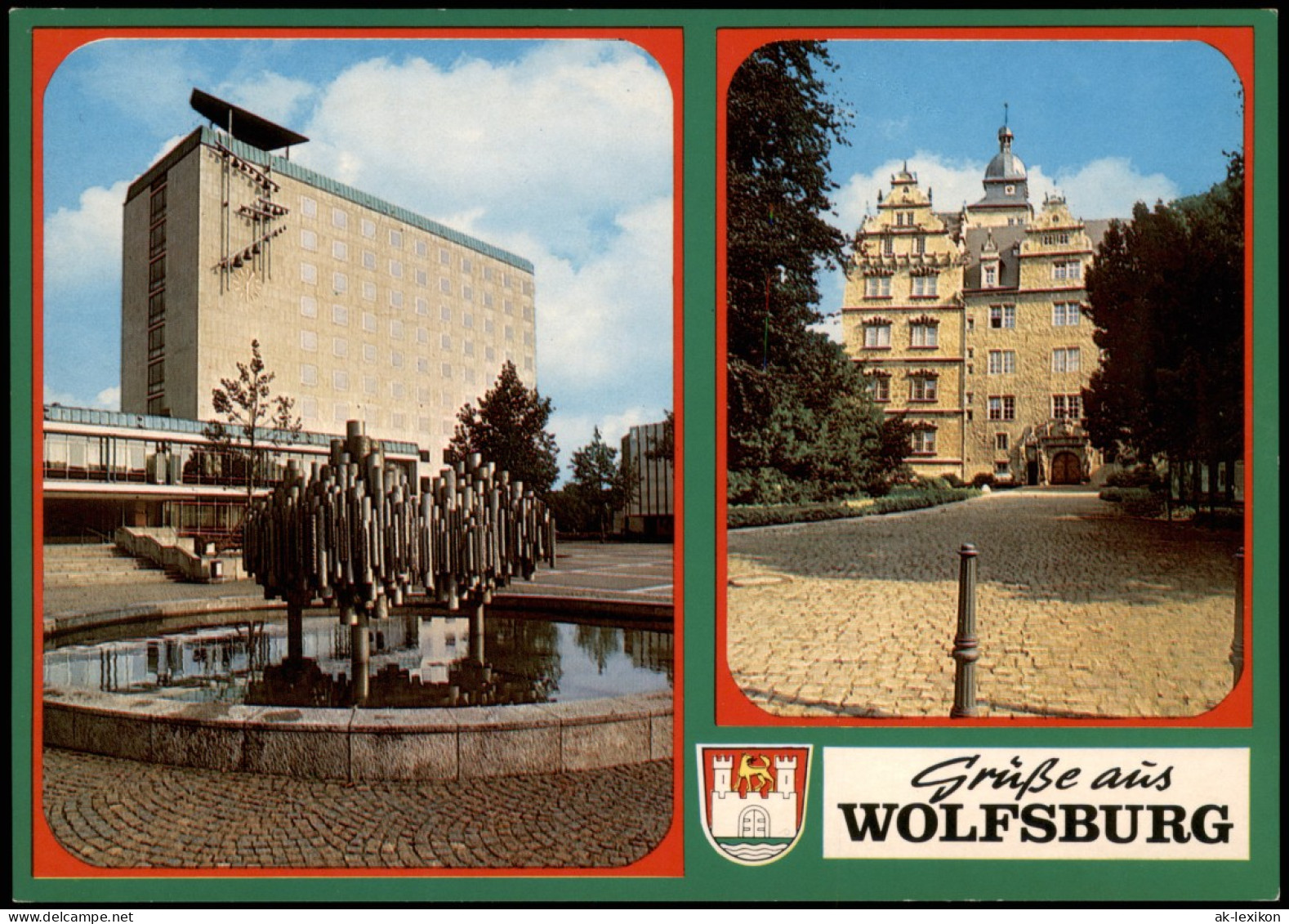 Ansichtskarte Wolfsburg Mehrbild-AK Mit 2 Ansichten 1980 - Wolfsburg