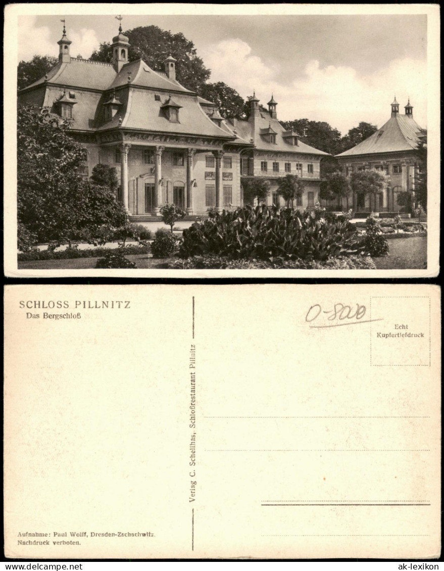 Ansichtskarte Pillnitz SCHLOSS PILLNITZ Bergschloß 1930 - Pillnitz