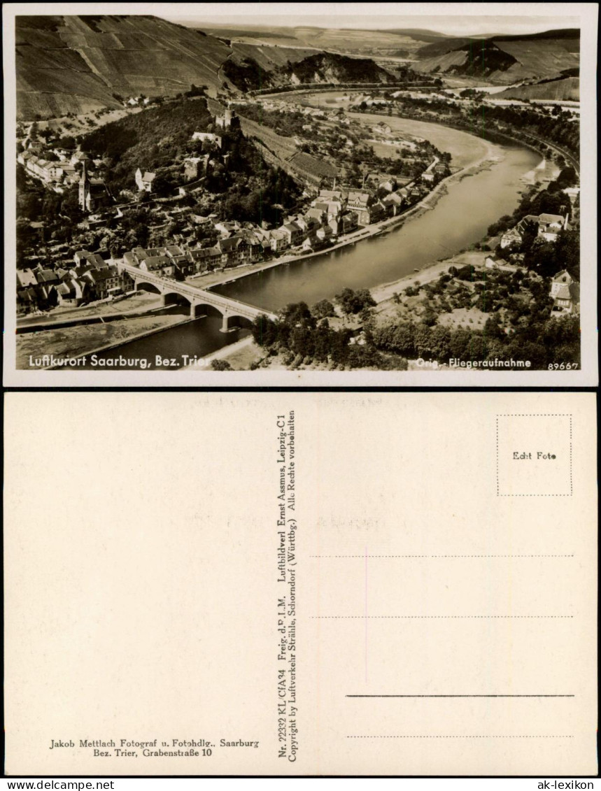 Ansichtskarte Saarburg/Trier Luftbild 1931 - Saarburg