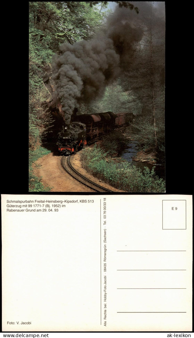 .Sachsen Rabenauer Grund - Schmalspurbahn Freital-Heinsberg-KBS 513 1993 - Rabenau