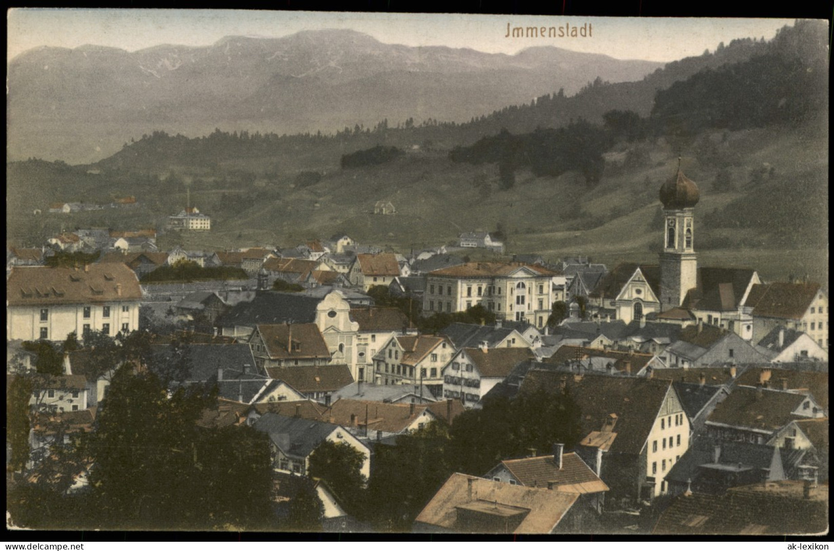 Ansichtskarte Immenstadt (Allgäu) Stadtpartie (colorierte AK) 1912 - Immenstadt