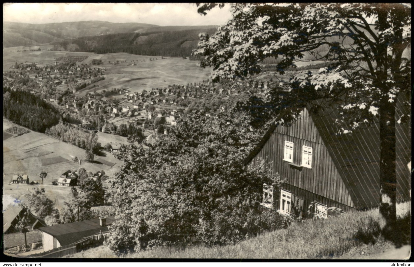 Ansichtskarte Klingenthal Panorama Blick Vom Aschberg (Vogtland) 1957 - Klingenthal