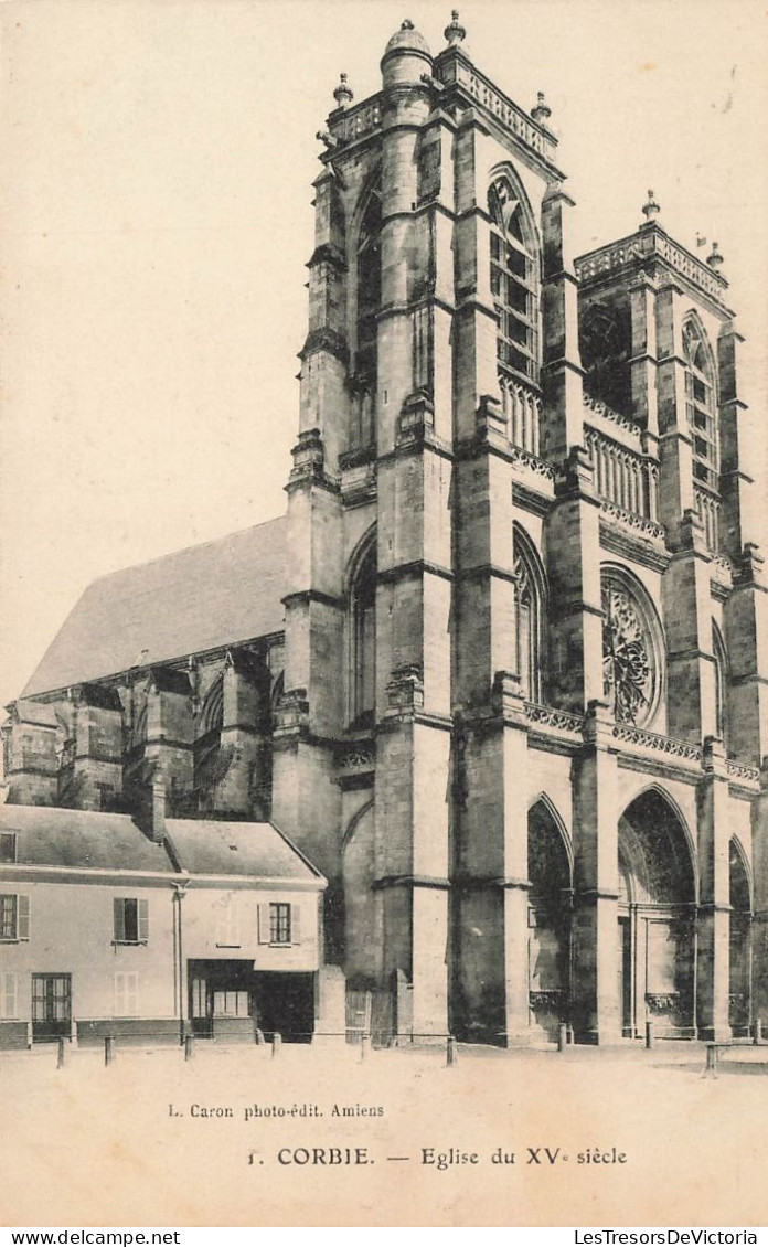 FRANCE - Corbie - Vue Générale De L'église Du XVème Siècle - Carte Postale Ancienne - Corbie