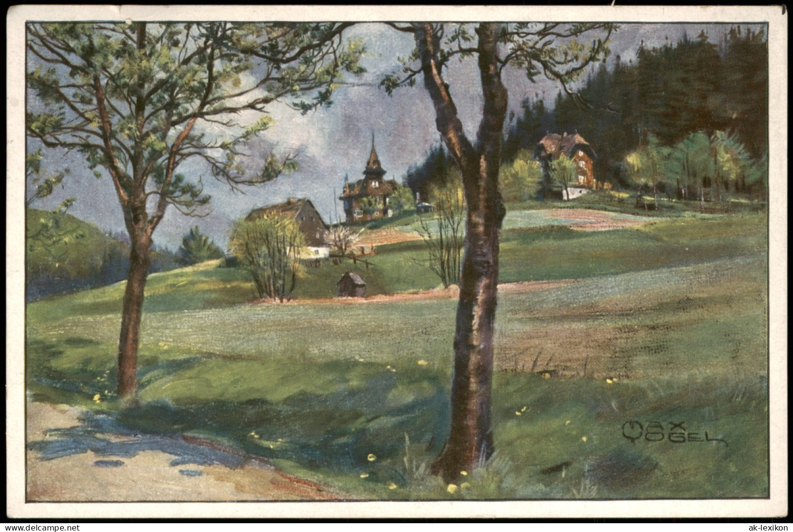Rehefeld-Altenberg (Erzgebirge) Jagdschloss - Künstlerkarte 1929 - Rehefeld