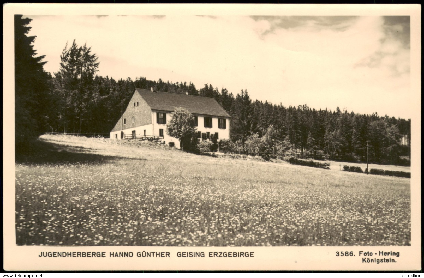 Geising-Altenberg (Erzgebirge) . Foto - Hering: Jugendherberge 1955 - Geising