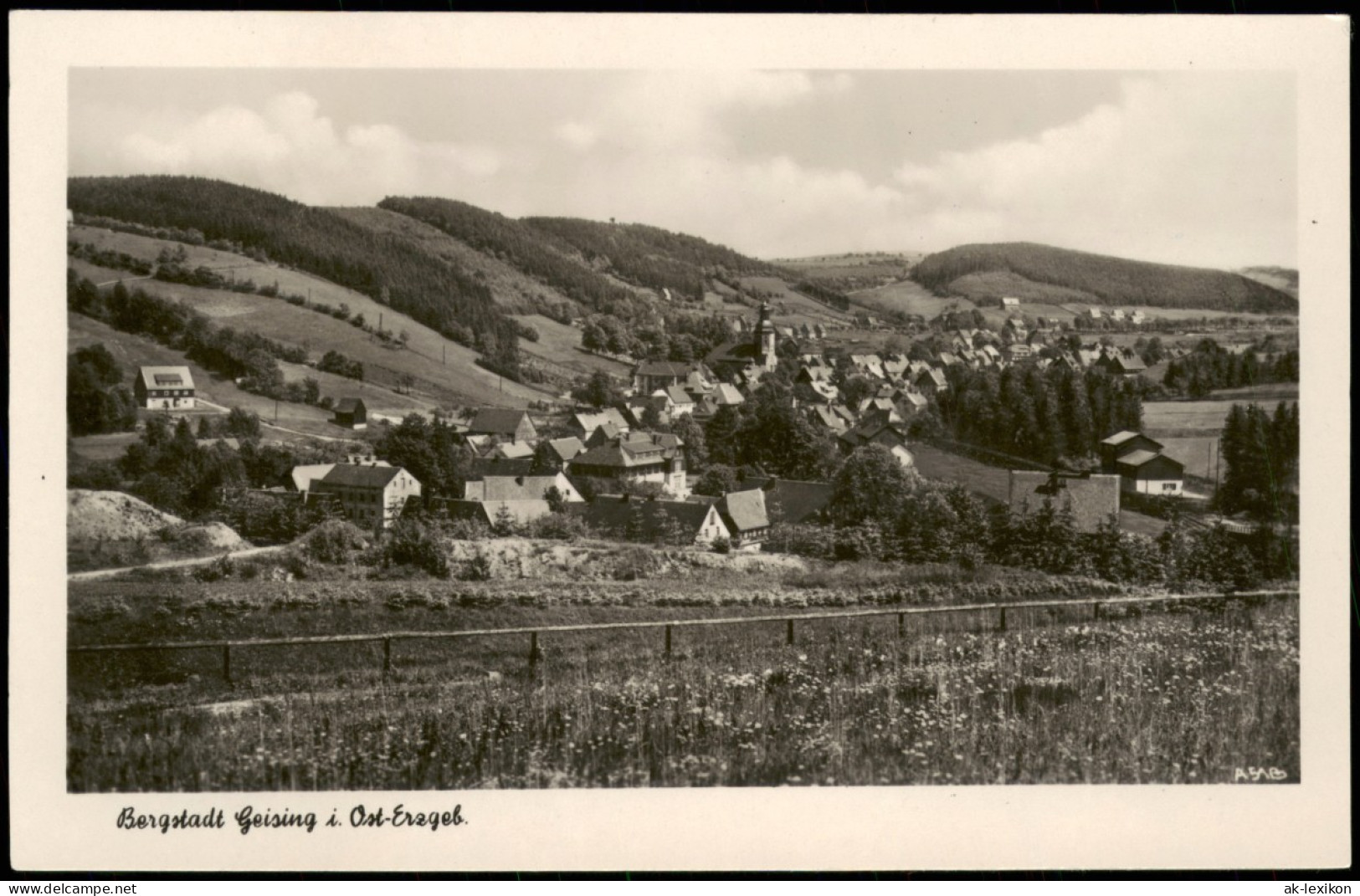 Ansichtskarte Geising-Altenberg (Erzgebirge) Totale 1962 - Geising