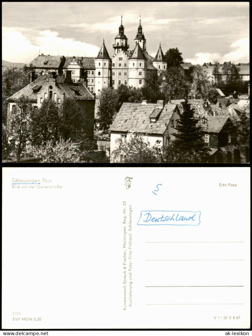 Ansichtskarte Schleusingen Blick Von Der Gartenstraße Panorama-Ansicht 1967 - Schleusingen