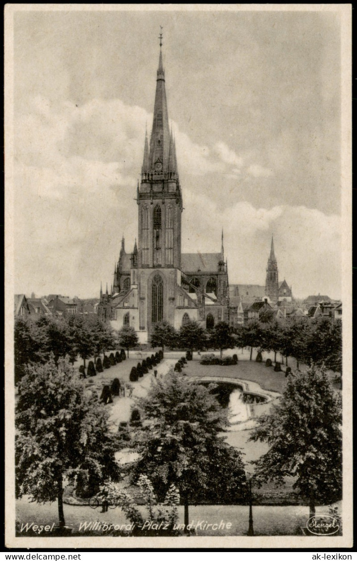 Ansichtskarte Wesel Willibrord-Platz Und Kirche 1932 - Wesel