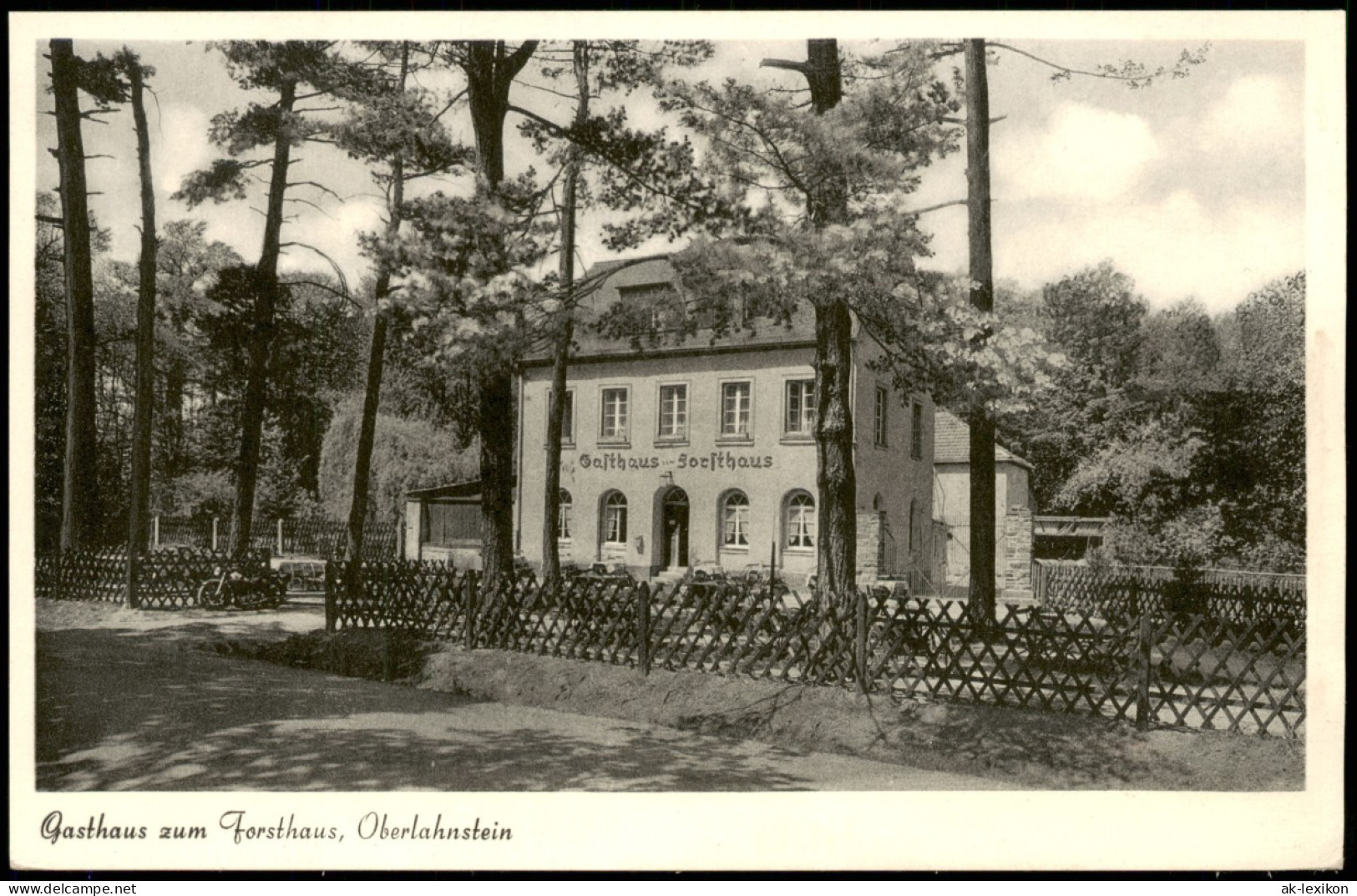 Ansichtskarte Oberlahnstein-Lahnstein Gasthaus Forsthaus 1930 - Lahnstein