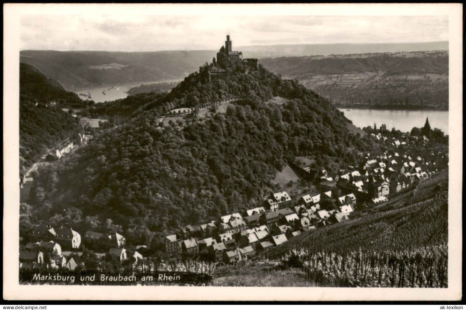 Ansichtskarte Braubach Blick Auf Stadt Und Burg 1940 - Braubach