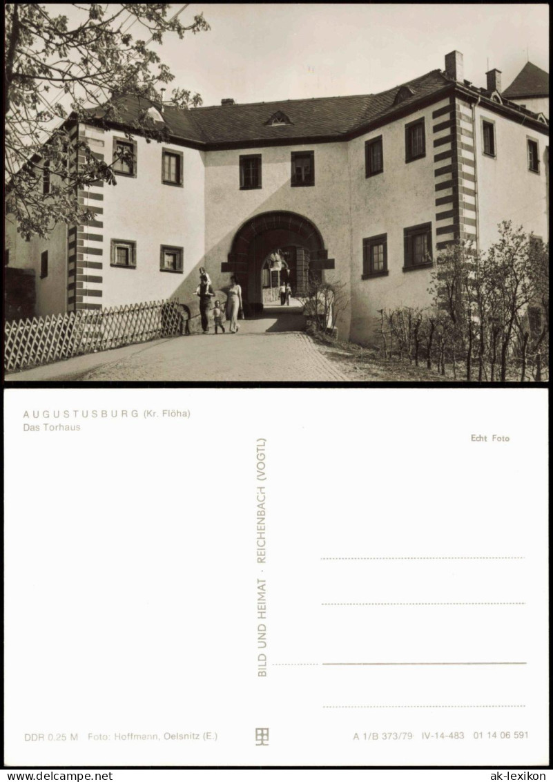 Augustusburg Erzgebirge Stadtteilansicht Partie Am Torhaus Zur DDR-Zeit 1979 - Augustusburg