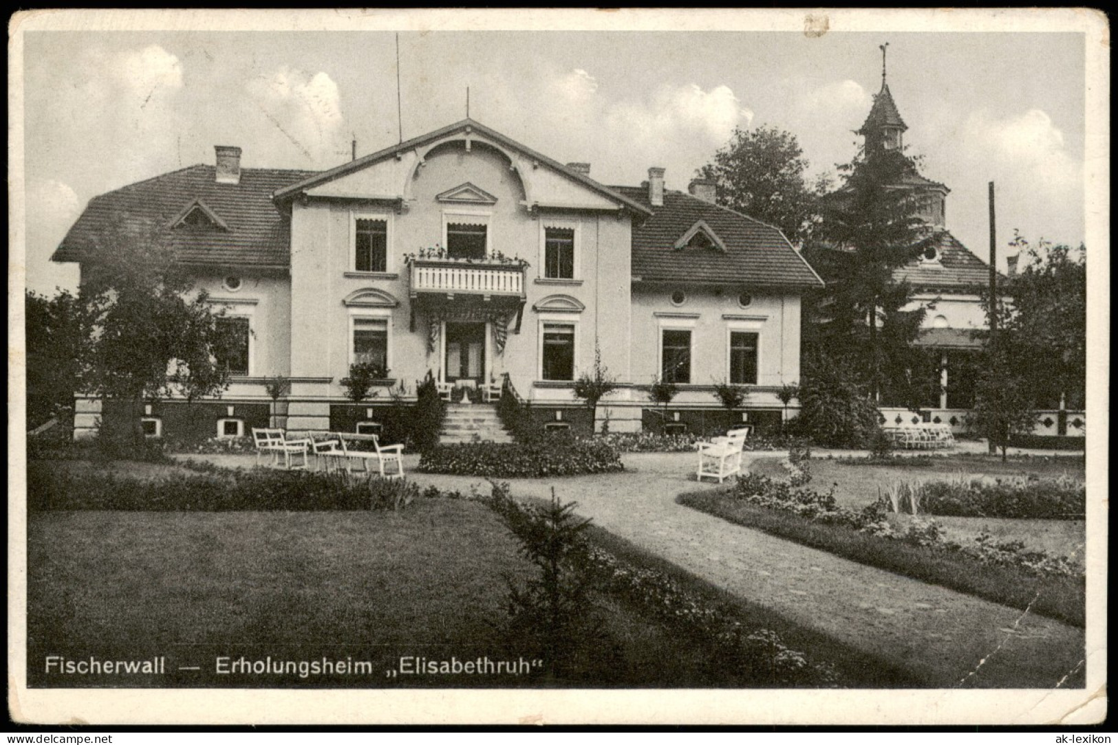 Ansichtskarte Fischerwall-Gransee Erholungsheim Elisabethruh 1928 - Gransee