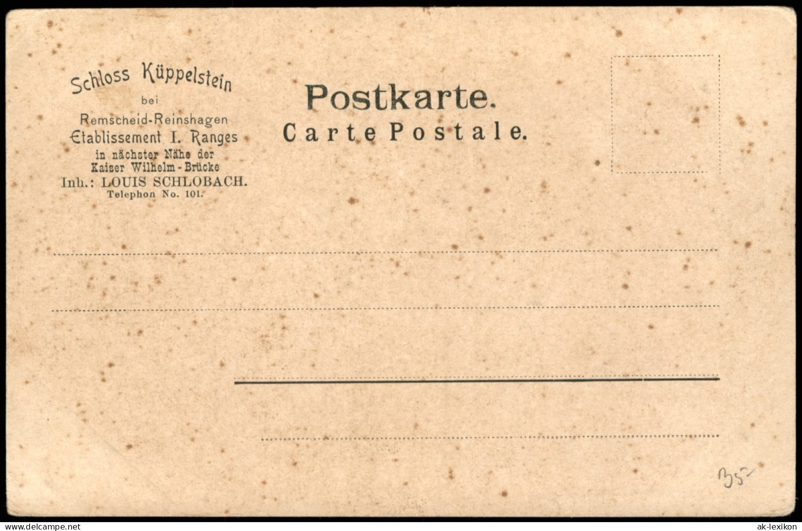 Ansichtskarte Remscheid Restaurant, Brücke, Haltestelle 1908 - Remscheid