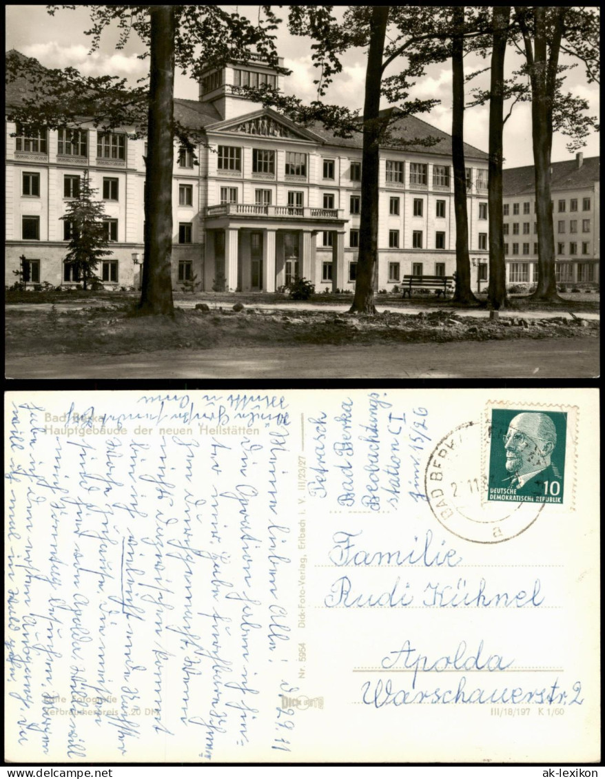 Ansichtskarte Bad Berka Heilanstalt 1960 - Bad Berka