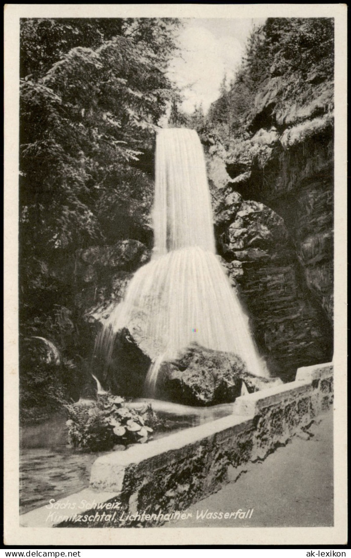 Sebnitz Kirnitzschtal Lichtenhainer Wasserfall (Waterfall, River Falls) 1950 - Kirnitzschtal