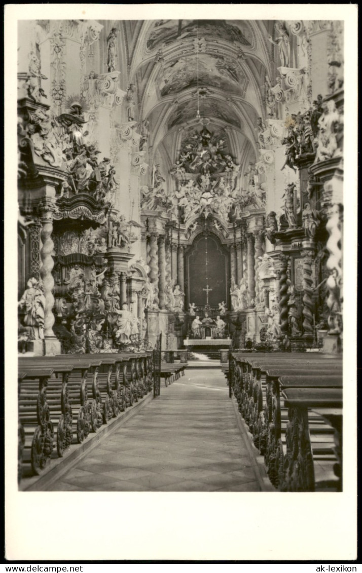 Ansichtskarte Neuzelle Katholische Kirche, Innenansicht Zur DDR-Zeit 1956 - Neuzelle