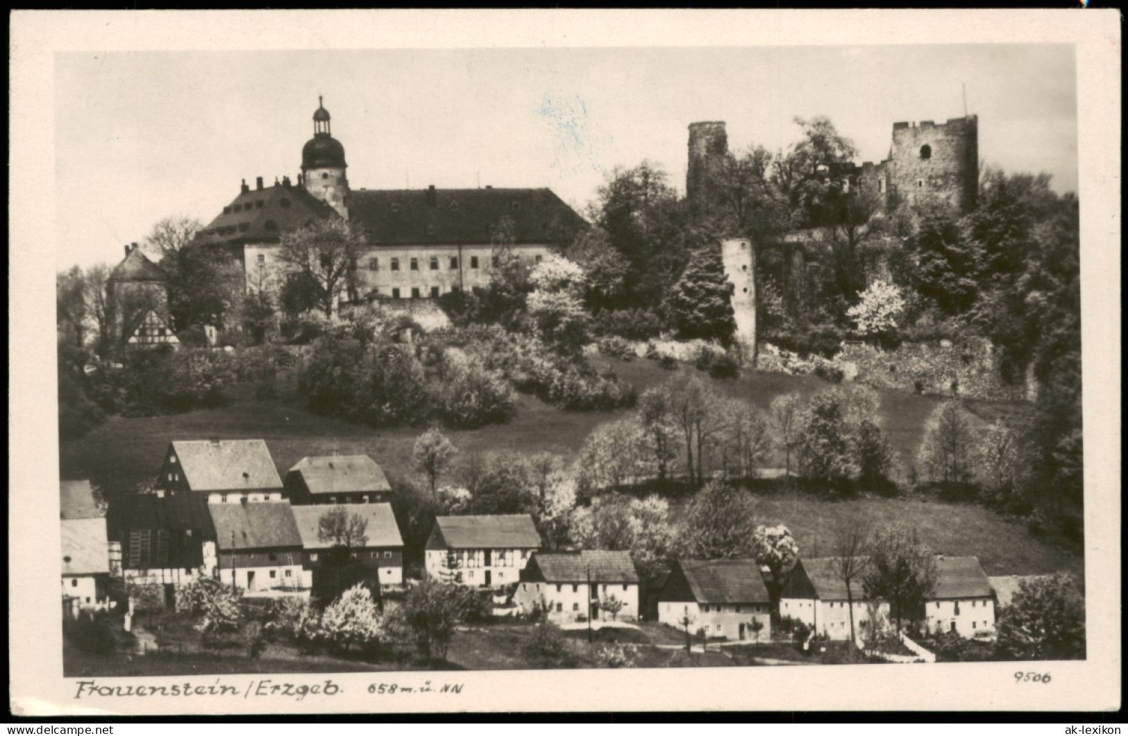 Frauenstein (Erzgebirge) Panorama-Ansicht; Ort Im Erzgebirge 1961 - Frauenstein (Erzgeb.)