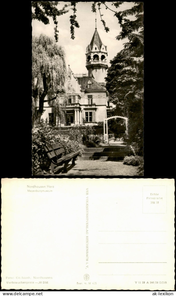 Ansichtskarte Nordhausen Ortsansicht Mit Meyenburgmuseum 1958 - Nordhausen