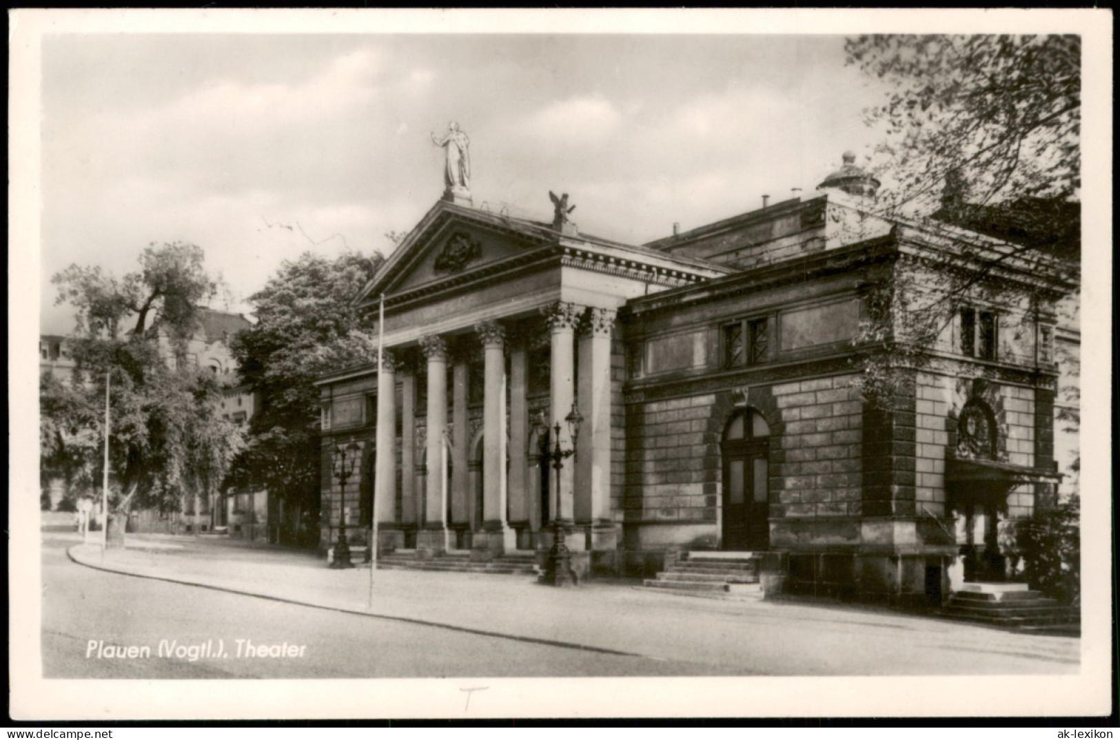 Ansichtskarte Plauen (Vogtland) Strassen Partie Theater Zur DDR-Zeit 1954 - Plauen