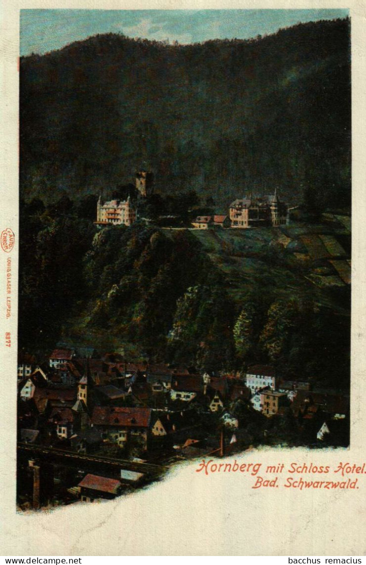 HORNBERG Mit Schloss Hotel - Bad.Schwarzwald  1904 - Hornberg