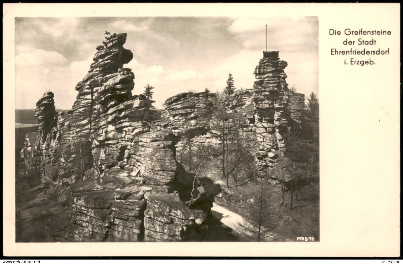 Ansichtskarte Ehrenfriedersdorf Greifensteine Im Erzgebirge 1961 - Ehrenfriedersdorf