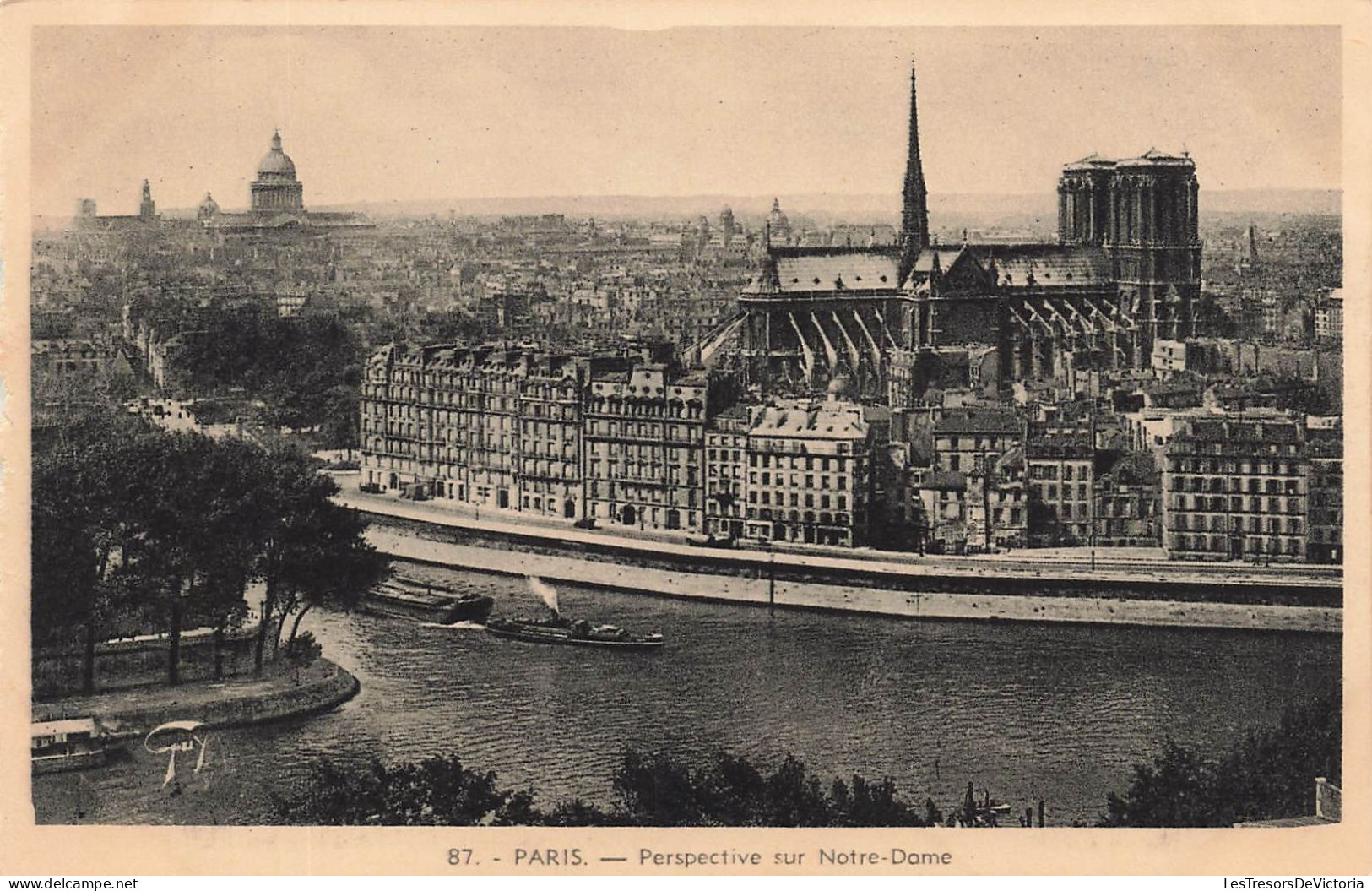 FRANCE - Paris - Perspective Sur Notre Dame - Carte Postale Ancienne - Plazas