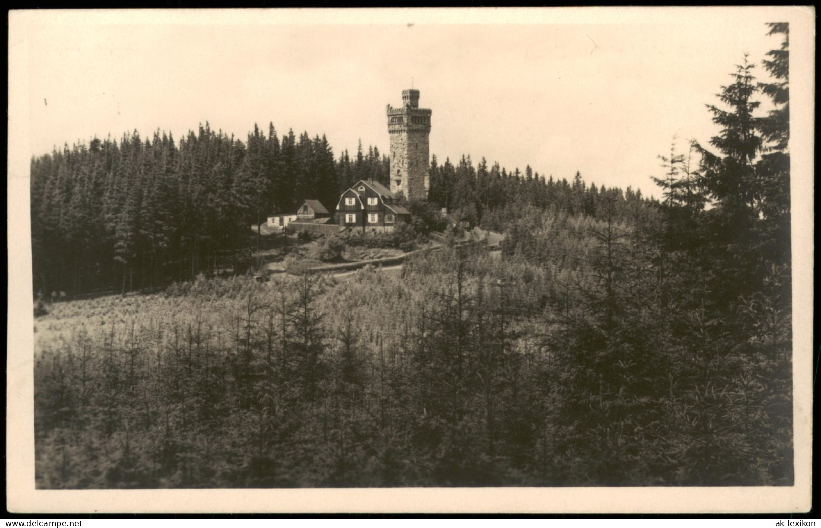 Ansichtskarte Elgersburg Hohe Warte Thüringer Wald 1955 - Elgersburg