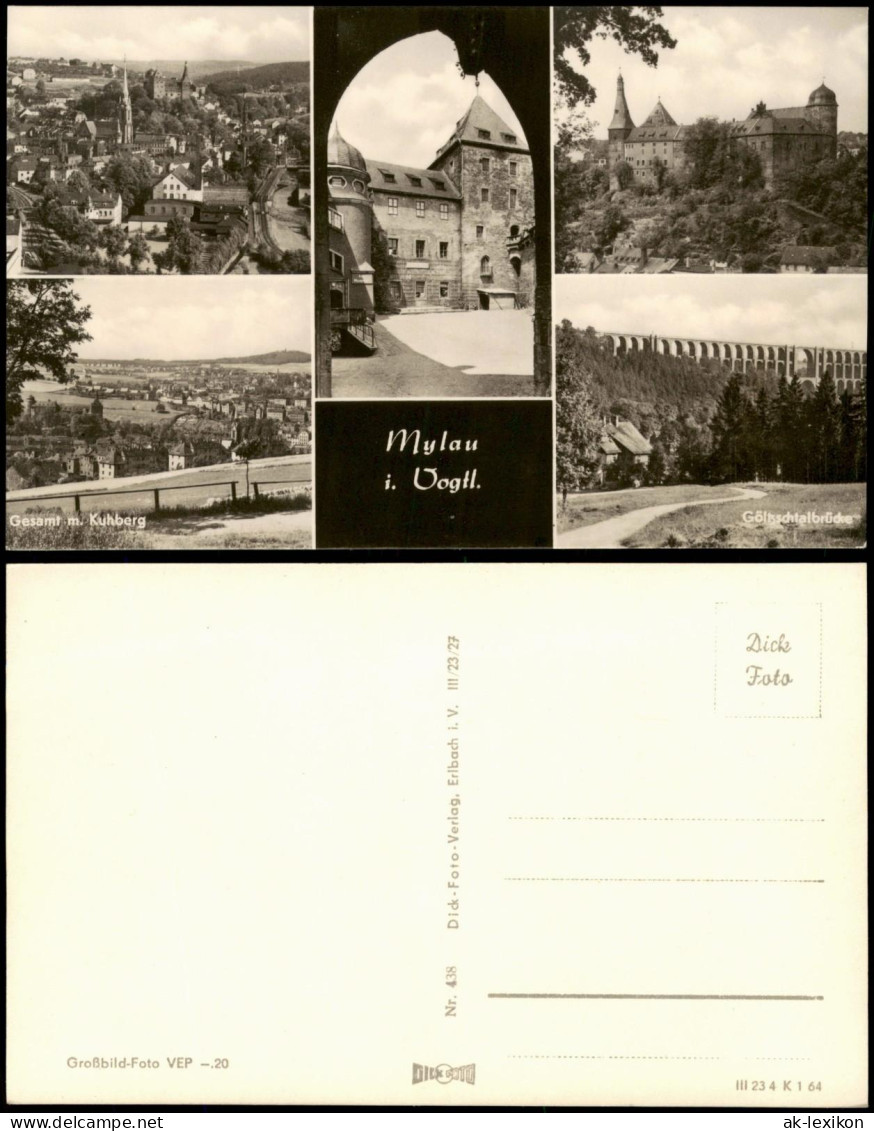 Mylau-Reichenbach (Vogtland) DDR Mehrbildkarte Mit 5 Ortsansichten 1964 - Mylau