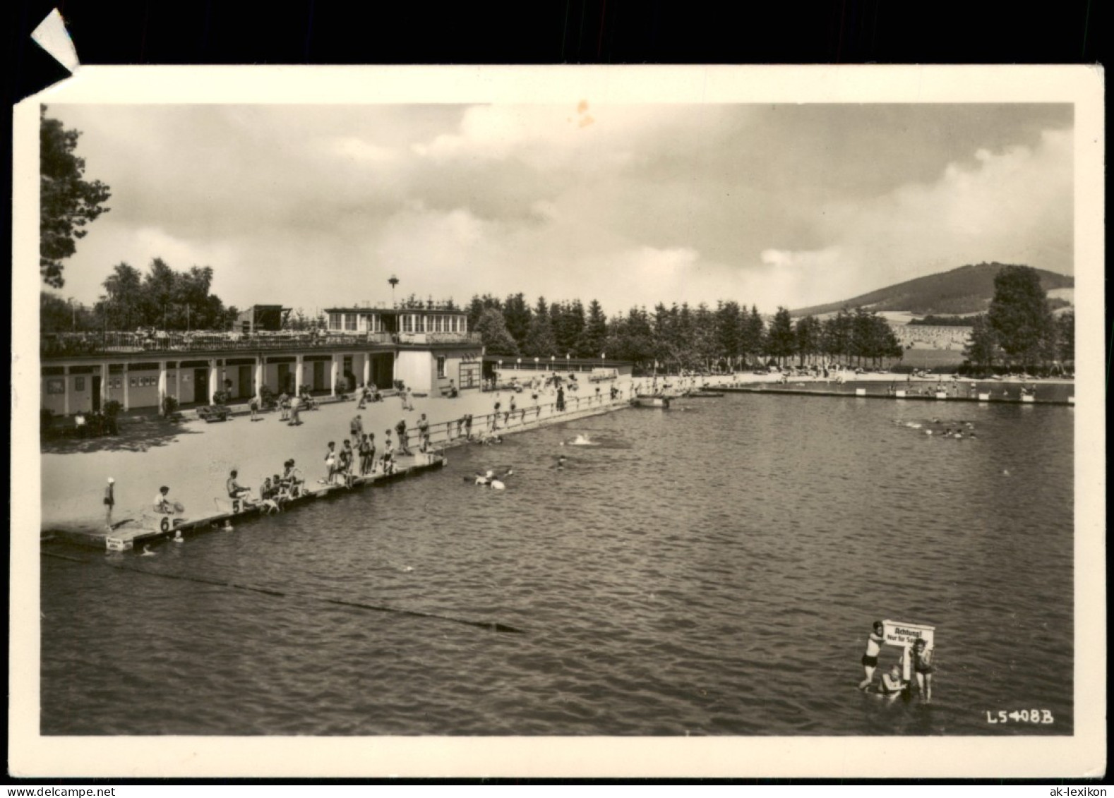 Ansichtskarte Großschönau (Sachsen) Waldstrandbad 1956 - Grossschoenau (Sachsen)