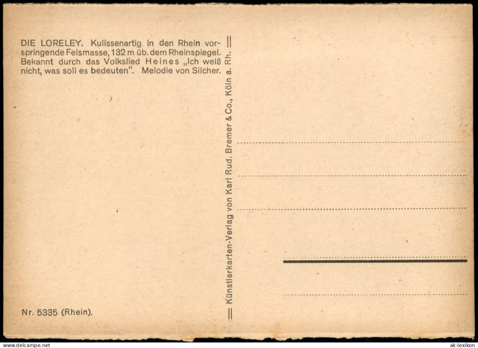 Ansichtskarte St. Goarshausen Loreleyfelsen Am Rhein, Künstlerkarte 1913 - Loreley