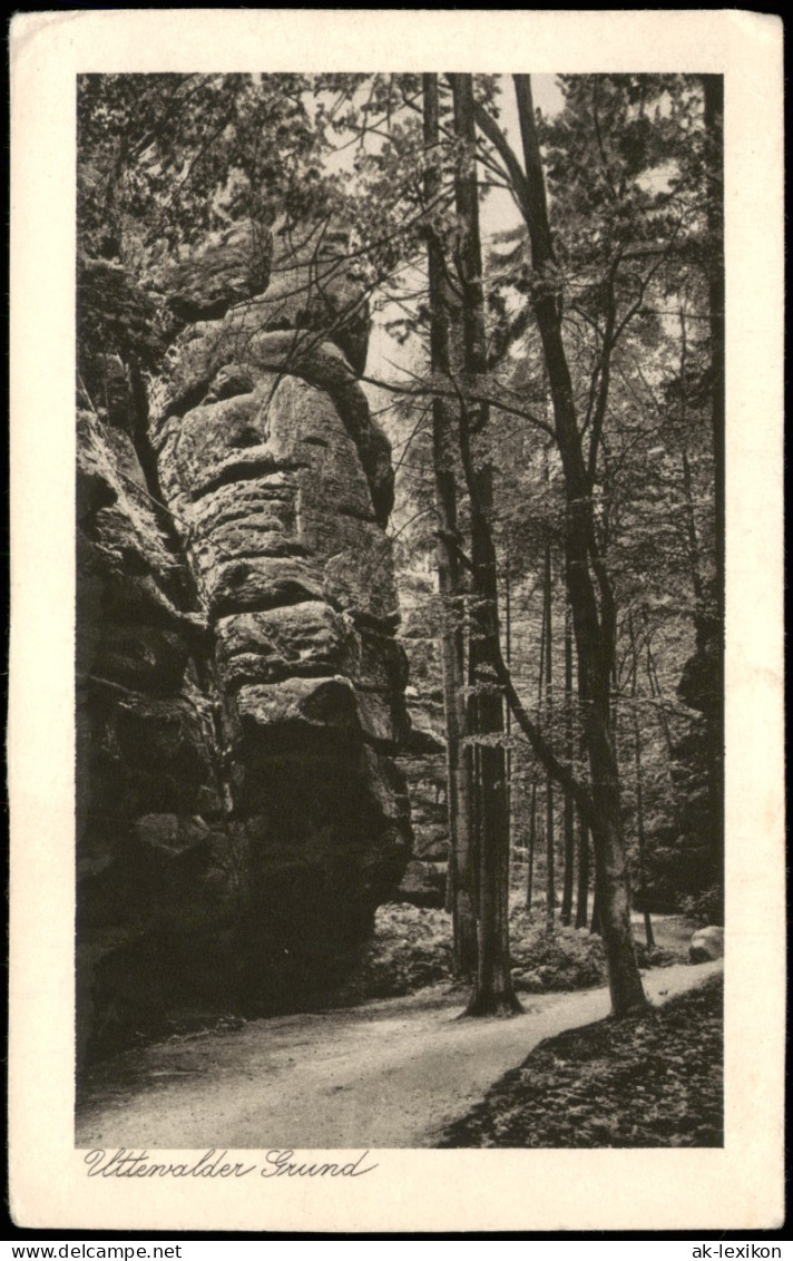 Ansichtskarte Wehlen Uttewalder Grund 1928 - Wehlen