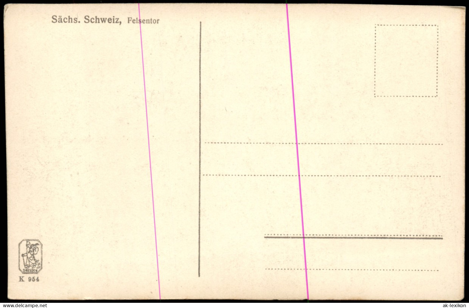 Ansichtskarte Wehlen Sage Vom Felsentor Im Uttewalder Grund... 1923 - Wehlen